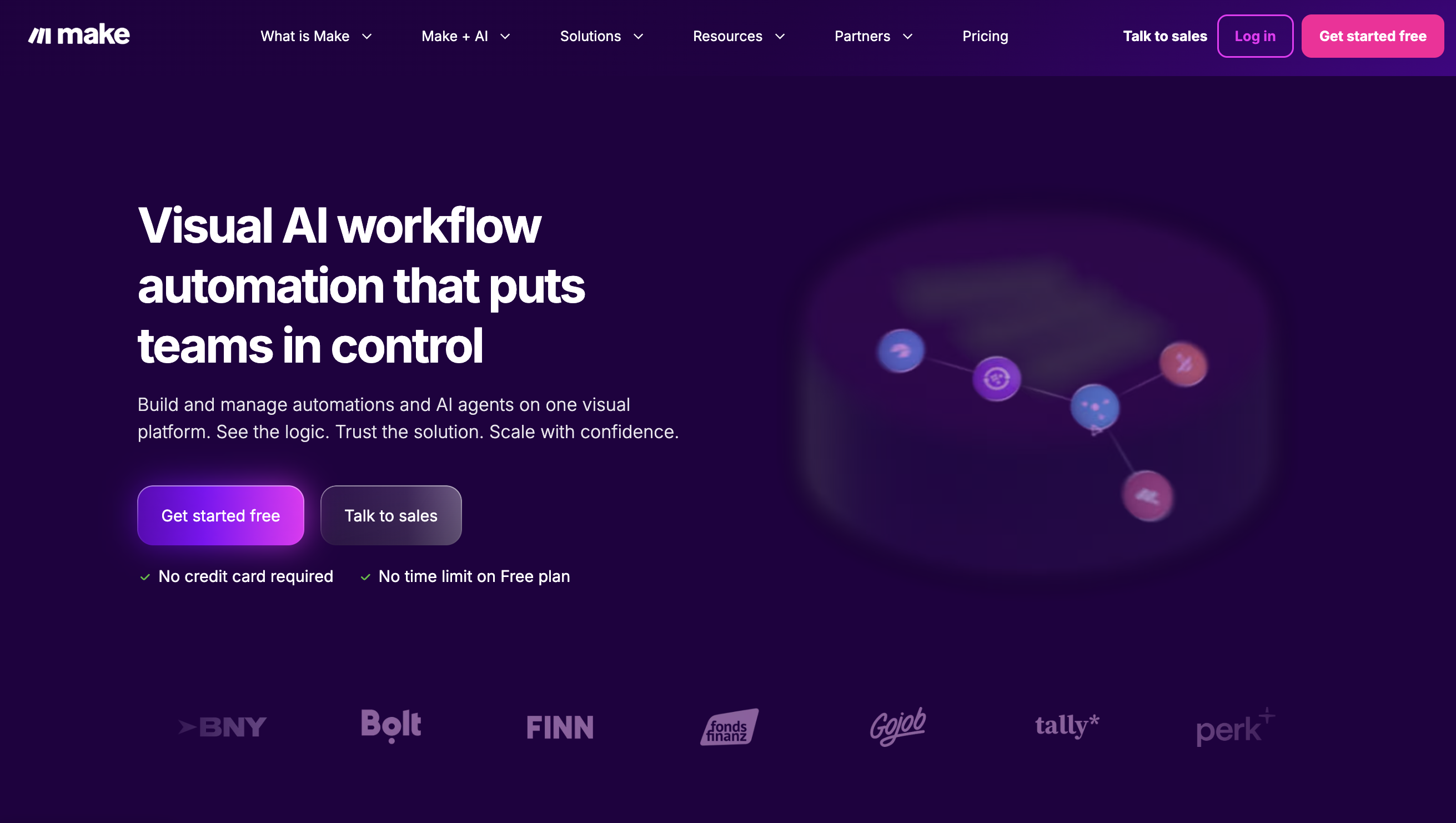 Make visual workflow automation platform with drag-and-drop scenario builder
